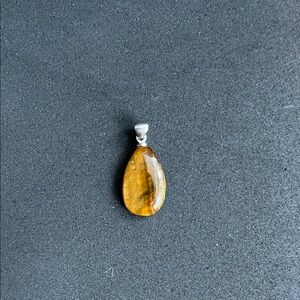 Tiger’s Eye Teardrop Pendant
